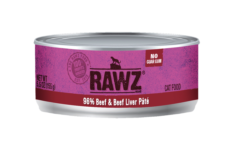 Rawz Rawz - Cat - 5.5oz Can - Beef and Beef Liver