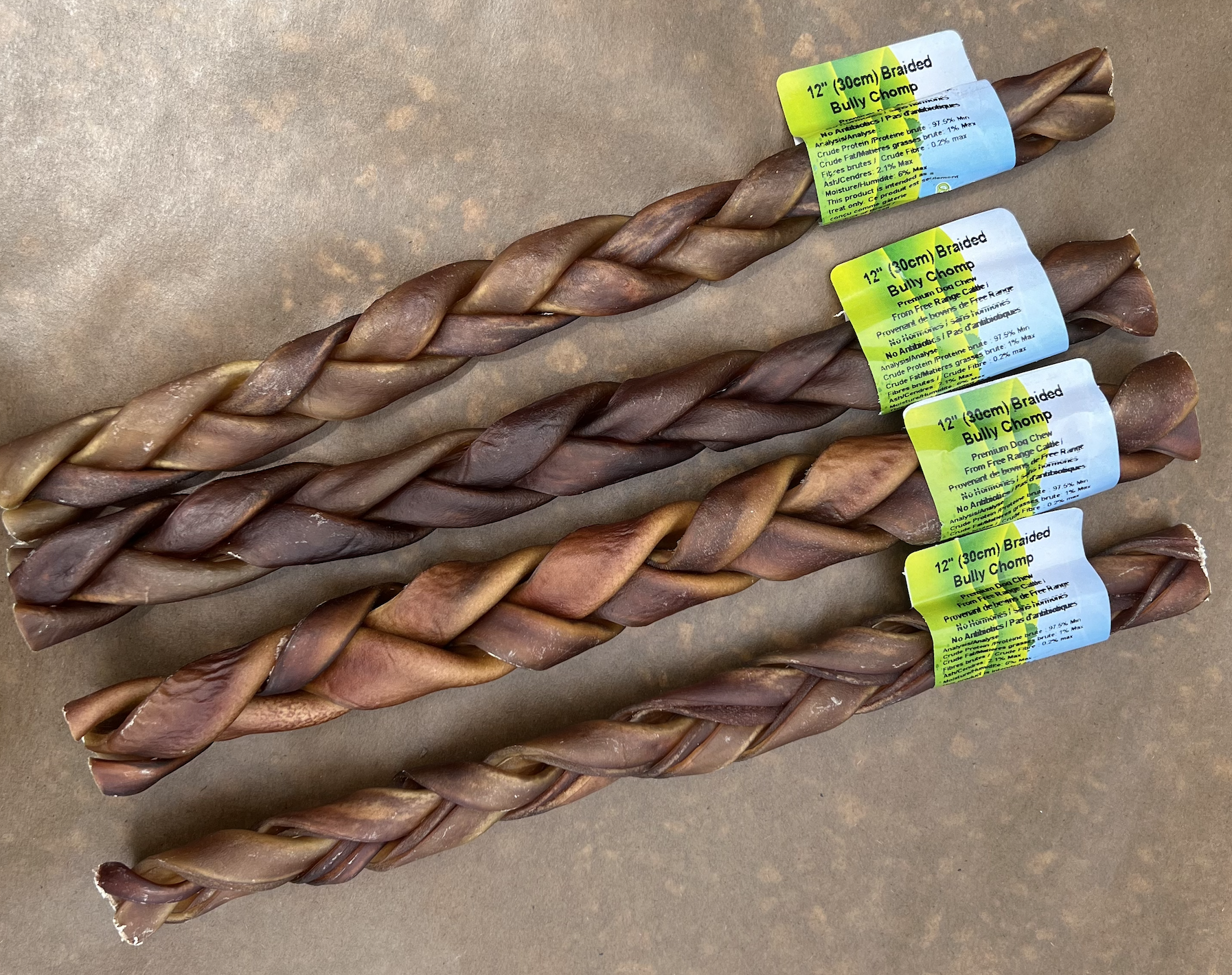 Nature's Own Nature's own - 12" Braided Bully Chomp