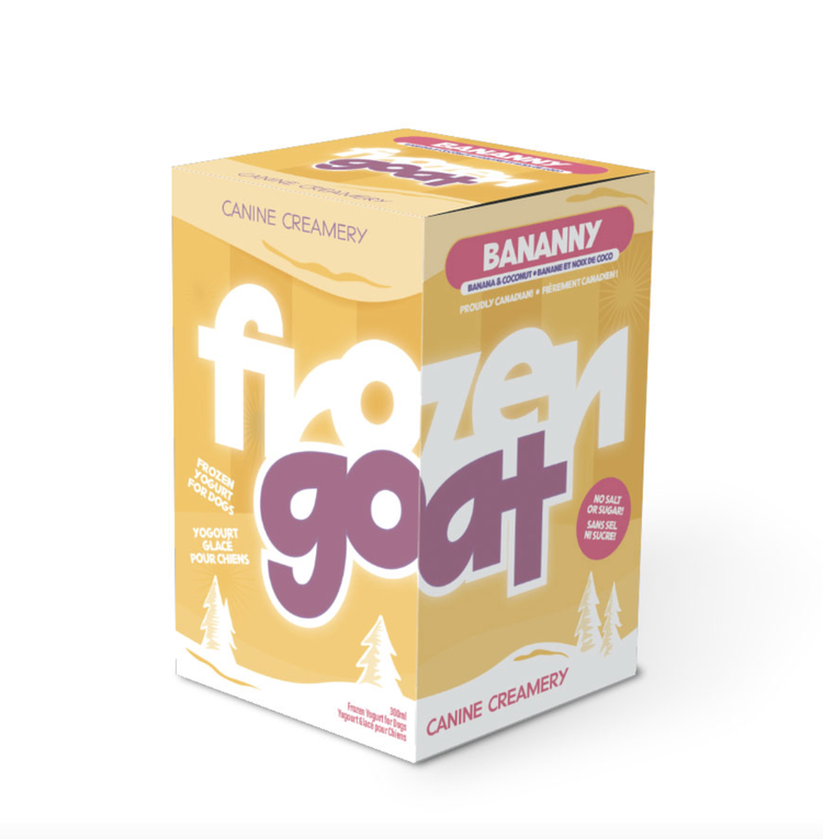 Canine Creamery Frozen Goat - Bananny