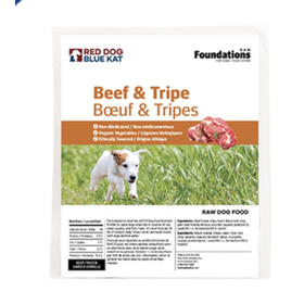 Red Dog Blue Kat Red Dog Blue Kat - Foundations - Dog - Beef and Tripe 1lb (4x0.25)