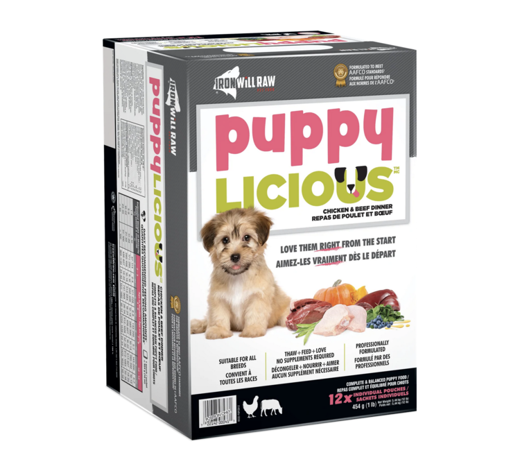 Iron Will Raw Iron Will Raw - Puppylicious - Chicken & Beef 12lb