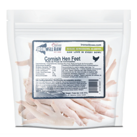 Iron Will Raw Iron Will - Cornish Hen Feet 1/2lb