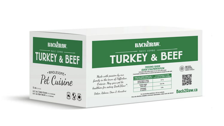 Back2Raw Back2Raw - Basic - Turkey & Beef Combo 12LB