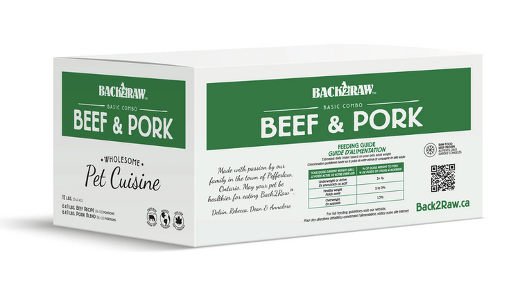 Back2Raw Back2Raw - Basic - Beef & Pork Combo 12LB