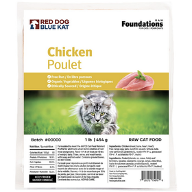 Red Dog Blue Kat Red Dog Blue Kat - Foundations CAT -  Chicken 1lb (4x0.25)