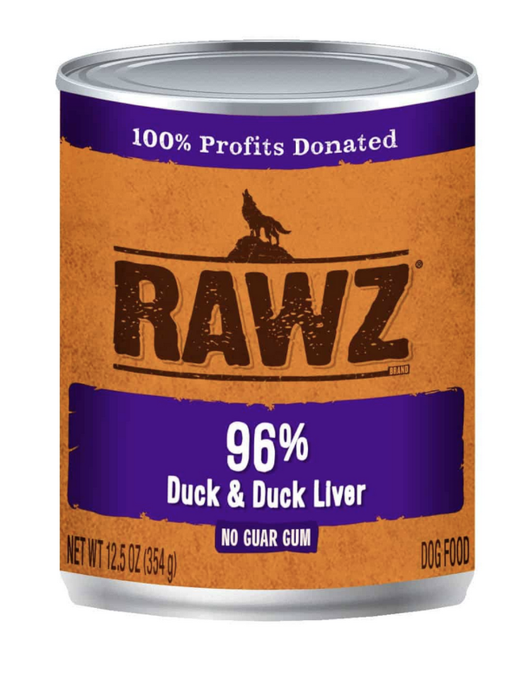 Rawz Rawz - 12.5oz Can - Duck & Duck Liver