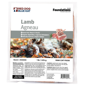 Red Dog Blue Kat Red Dog Blue Kat - Foundations CAT -  Lamb 1lb (4x0.25)