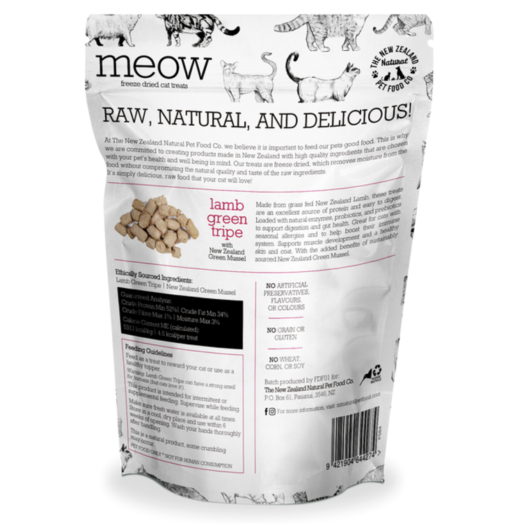 Meow Meow - Lamb Green Tripe w/ Green Mussels