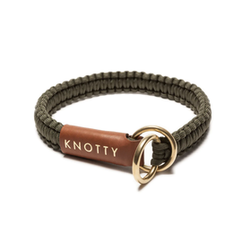 Knotty Pets Knotty Pets - Slip Collar - Olive