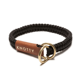 Knotty Pets Knotty Pets - Slip Collar - Classic Black