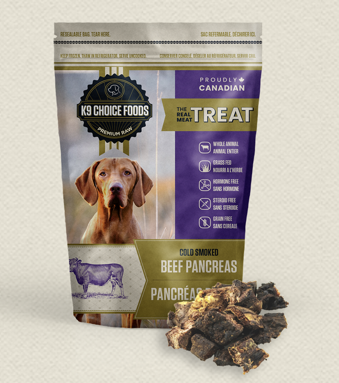 k9 choice K9 Choice - Cold Smoked Pancreas