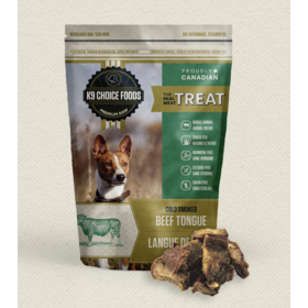 k9 choice K9 Choice - Cold Smoked Beef Tongue