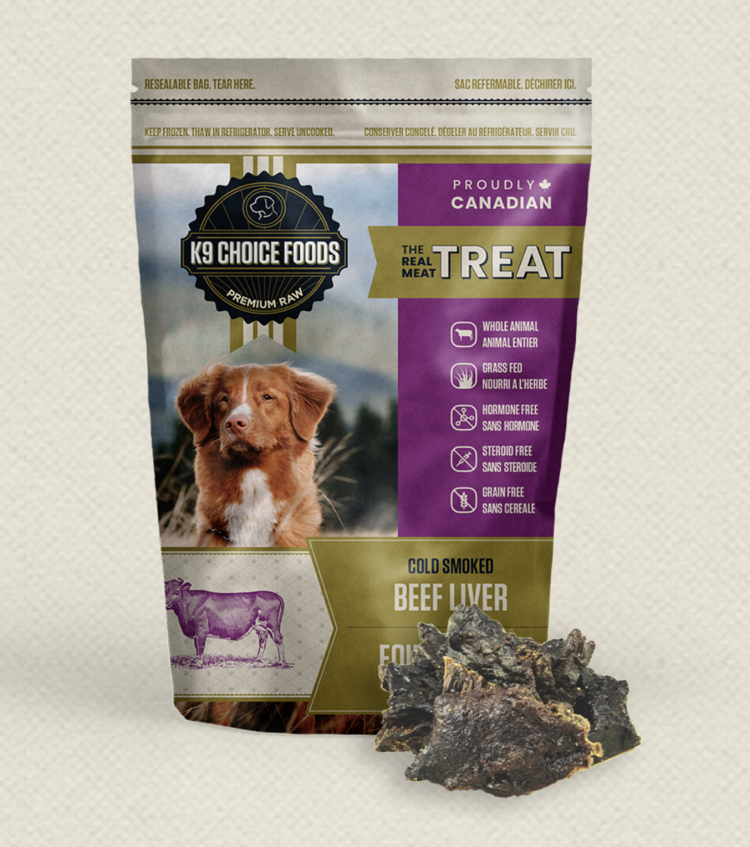 k9 choice K9 Choice - Cold Smoked Beef Liver