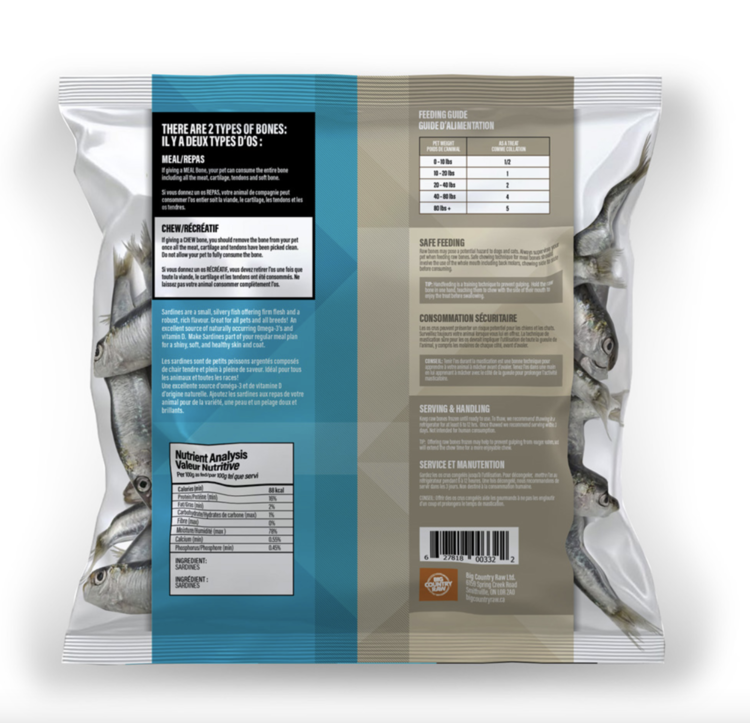 BCR BCR - Frozen Sardines - 1lb