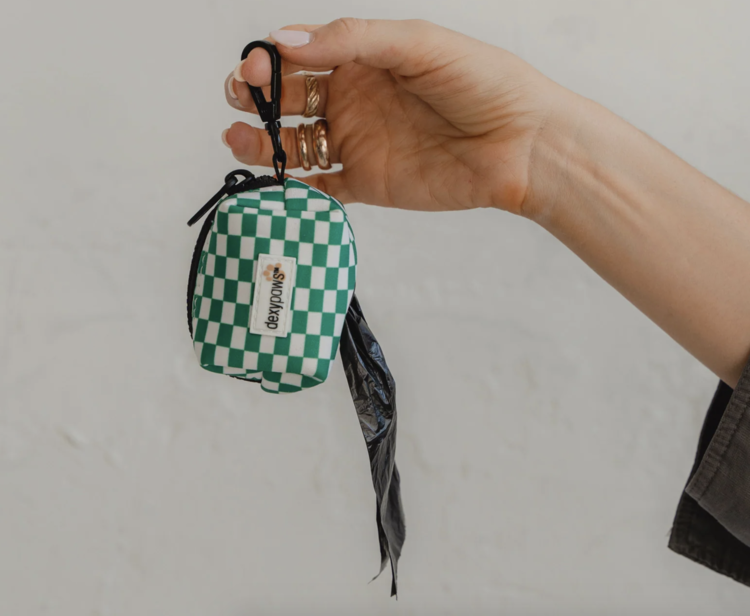 Dexy Paws Dexy Paws - Poop Bag Holder - Green Checkers