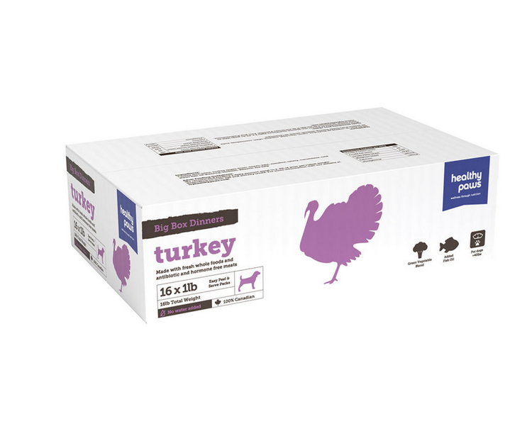 Healthy Paws Healthy Paws - Big Box - Turkey - 16lb