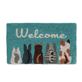 Abbott Cat Welcome Doormat 18" X 30"