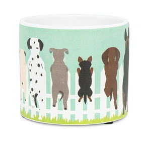 Abbott Planter - Dogs on Fence