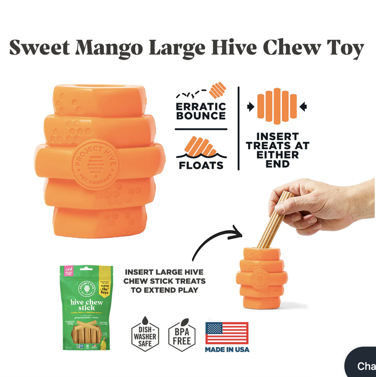 Project Hive Pet Company Project Hive - Scented Chew Toy Mango