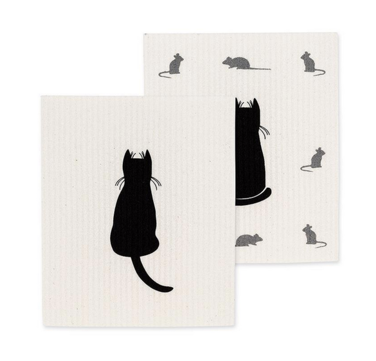 Abbott Swedish Dishcloth - Cat and Mouse