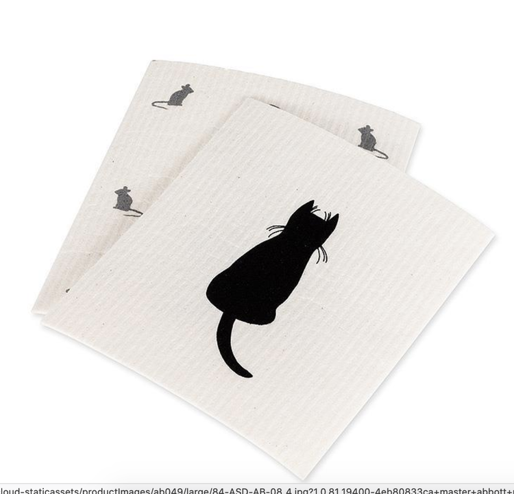 Abbott Swedish Dishcloth - Cat and Mouse
