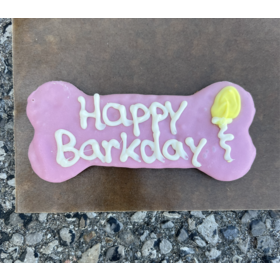 Barkery The Barkery - Happy Barkday - Bone - Pink