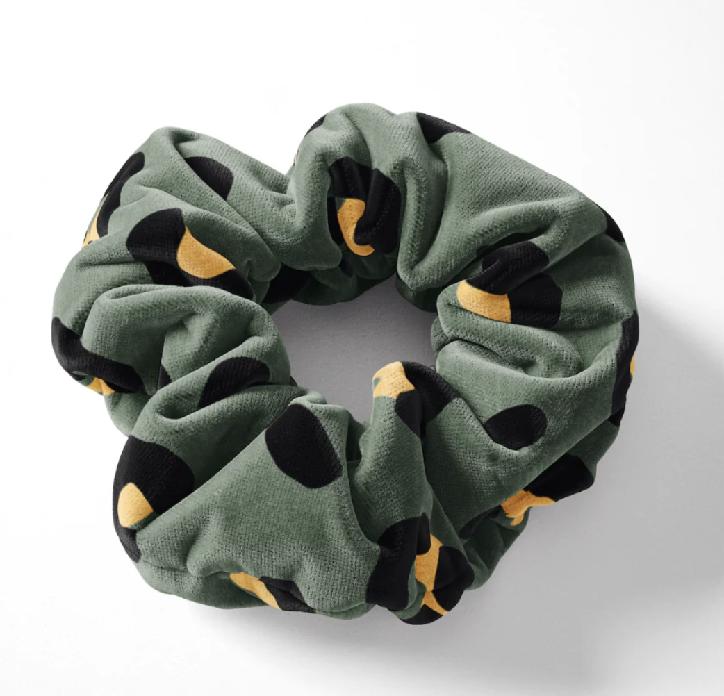 Coconut Lane Cocopup - Scrunchie - Khaki Leopard