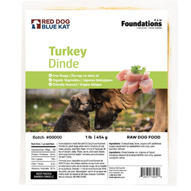 Red Dog Blue Kat Red Dog Blue Kat - Foundations - Turkey 1lb (4x0.25)