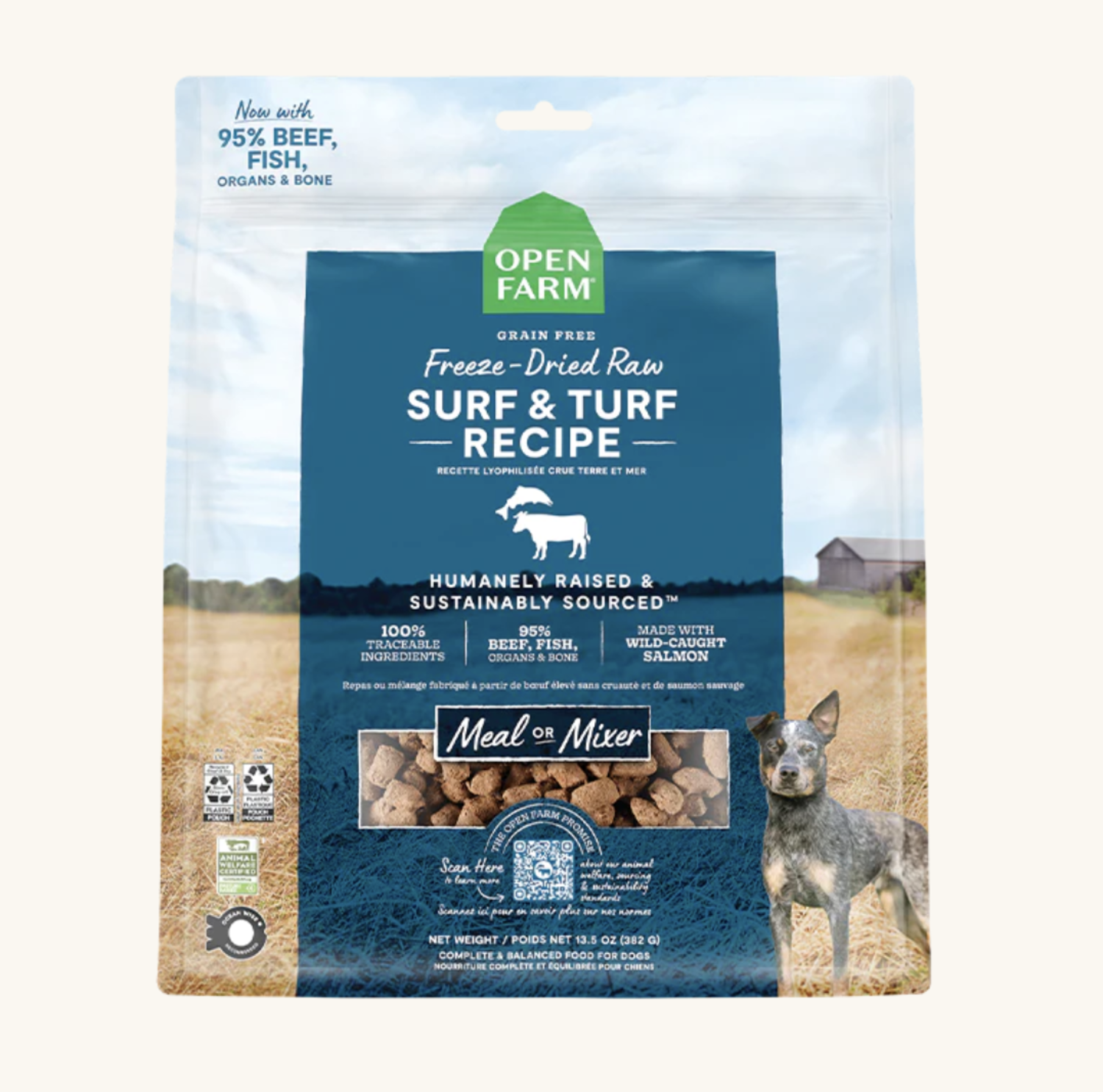 Open farm shop freeze dried