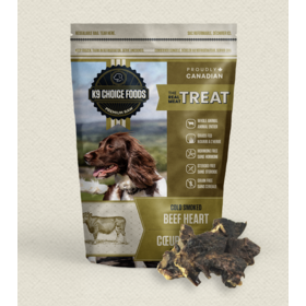 k9 choice K9 Choice - Cold Smoked Beef Heart