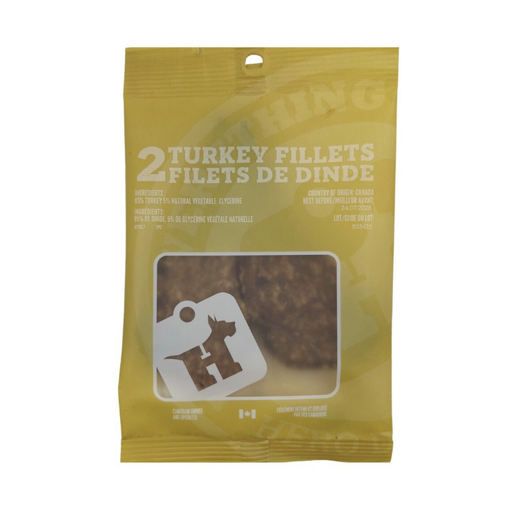 Hero Dog Treats Hero - Turkey Fillets -2pk
