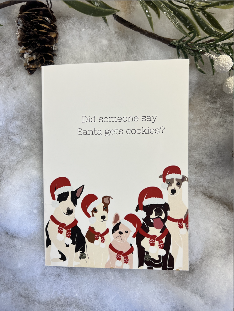 Chews Chews - Folded Card - Santa's Cookies