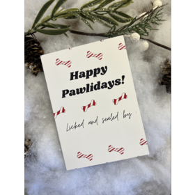 Chews Chews - Folded Card - Happy Pawlidays