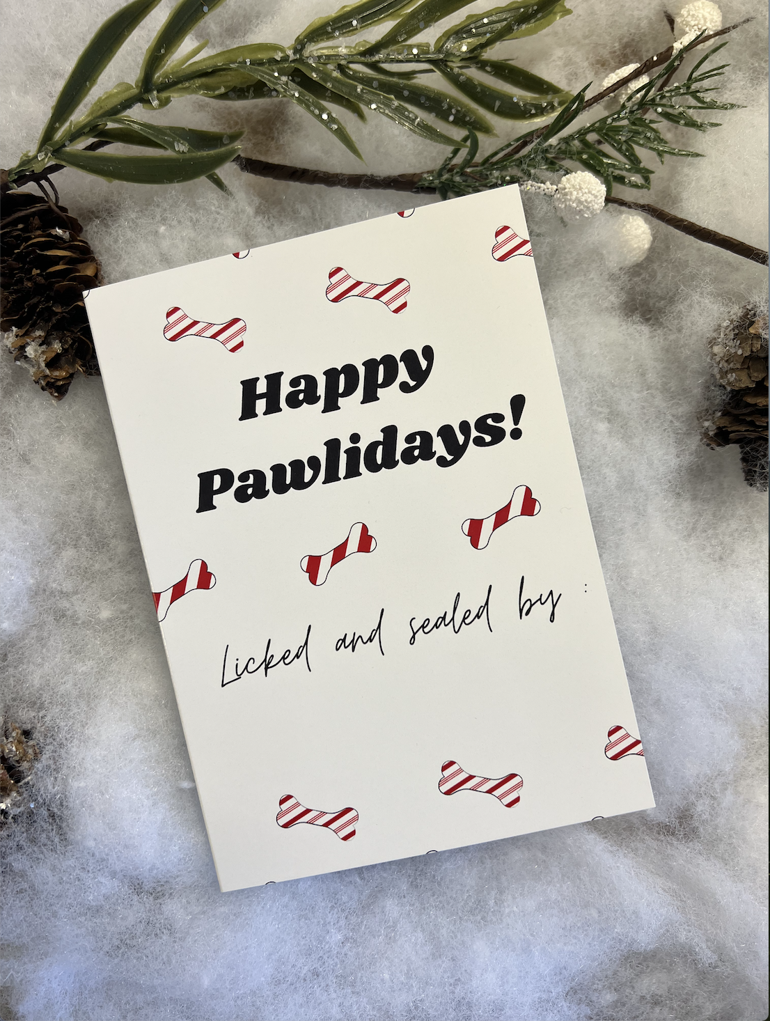 Chews Chews - Folded Card - Happy Pawlidays