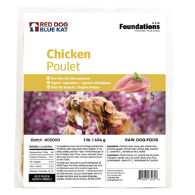 Red Dog Blue Kat Red Dog Blue Kat - Foundations - Dog - Chicken 1lb (4x0.25)