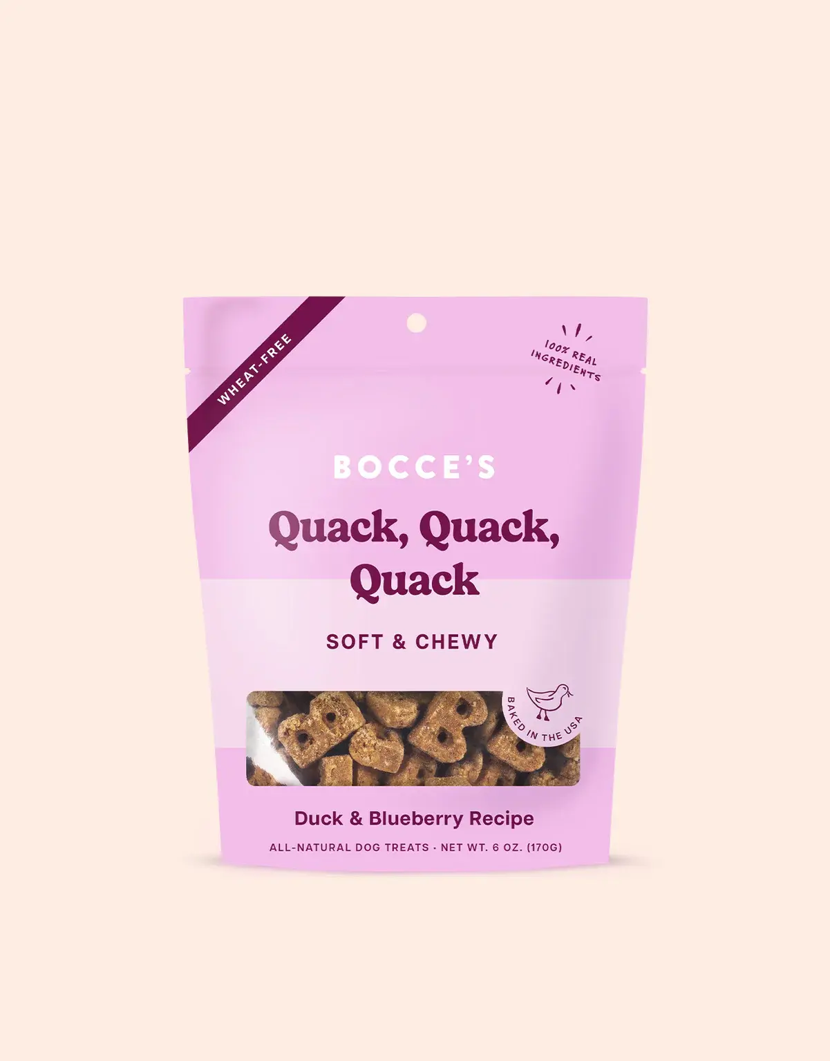 Bocce's Bakery Bocce's Bakery - Soft & Chewy - Quack, Quack, Quack - 6oz