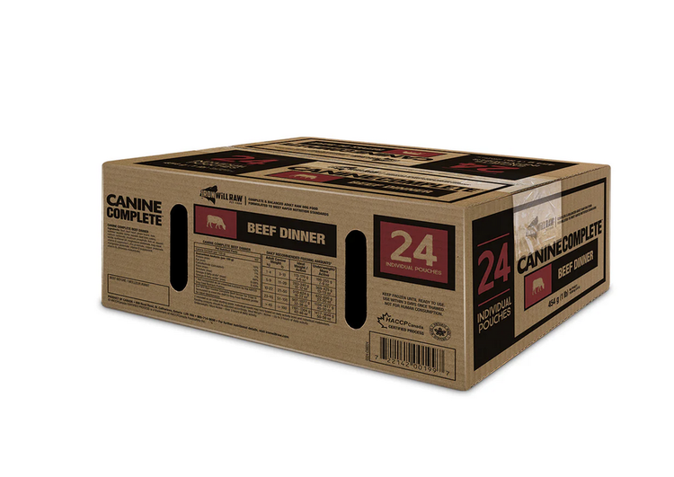 Iron Will Raw Iron Will Raw - Canine Complete - Beef Dinner - 24lb