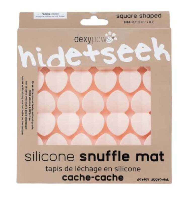 Dexy Paws Dexy Paws - Square Hide and Seek Snuffe Mat - Blush Pink