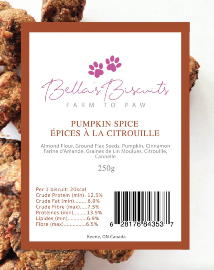 Bella's Biscuits Bella's Biscuits - Pumpkin Spice - 250g