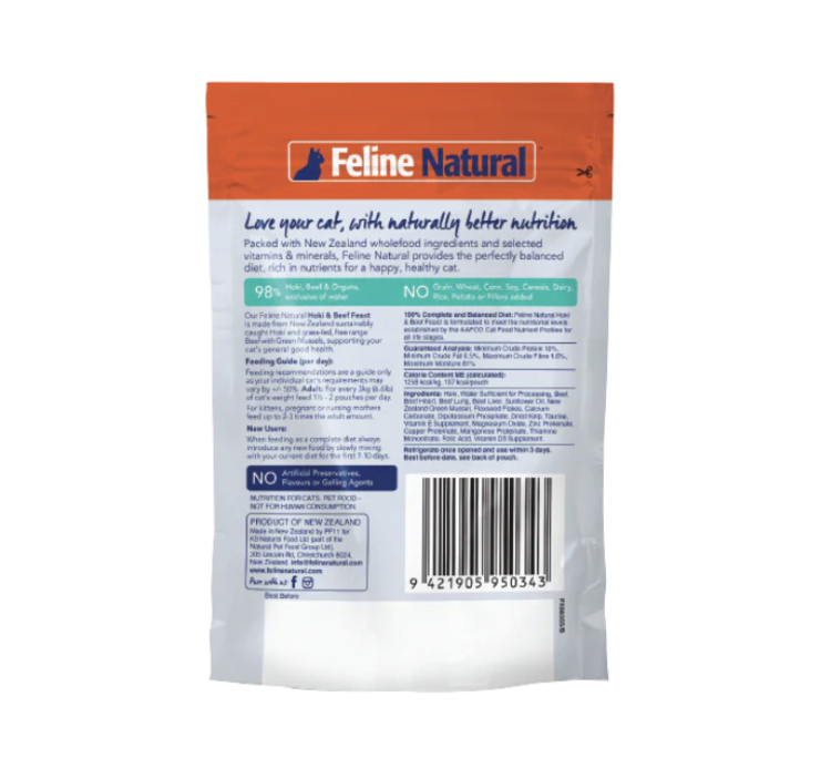 Feline Natural Feline Natural - Beef & Hoki - 3oz