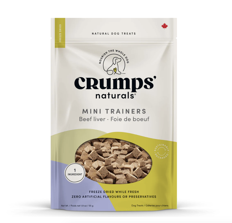 Crumps' Naturals Crumps - Mini Trainers - Freeze Dried Beef Liver - 126g
