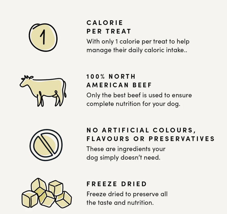 Crumps' Naturals Crumps - Mini Trainers - Freeze Dried Beef Liver - 126g