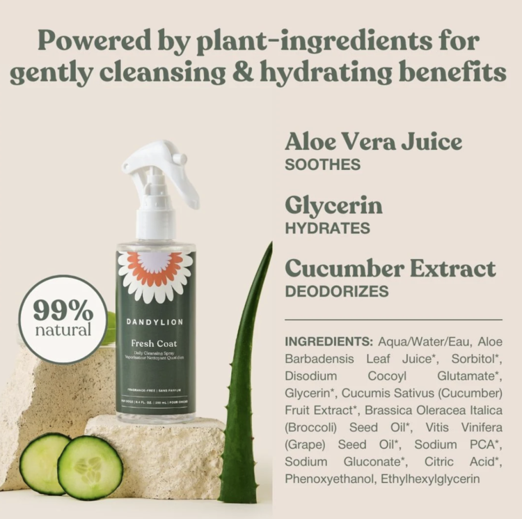 Dandylion Dandylion - Fresh Coat - Daily Cleansing Spray