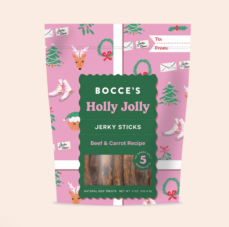 Bocce's Bakery Bocce's Bakery - Holly Jolly Jerky Sticks - 4oz