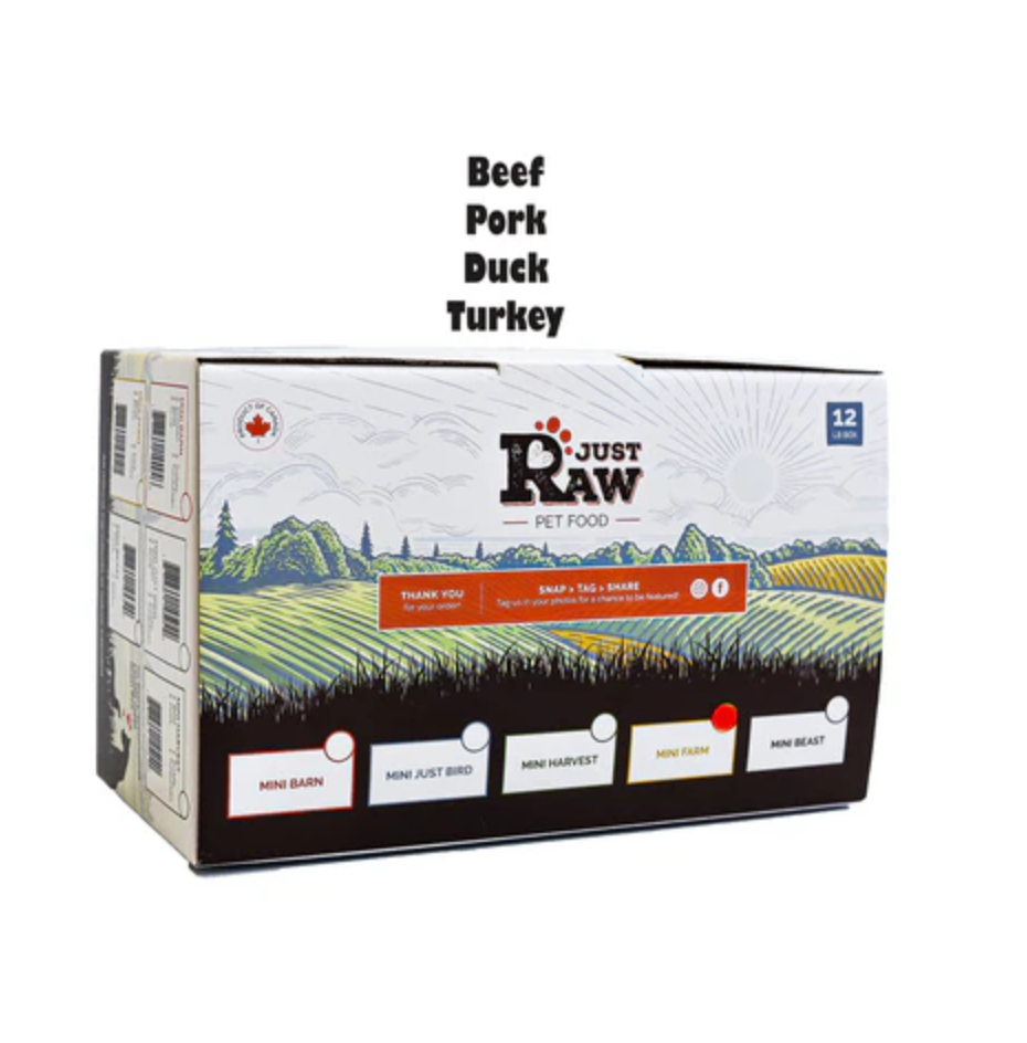 Just Raw Just Raw - Mini Farm CLASSIC - 12LB
