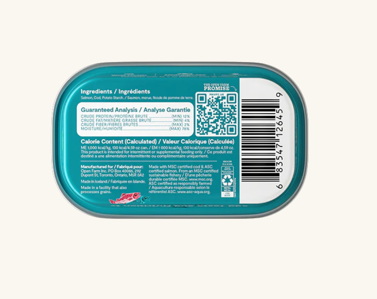 Open Farm Open Farm - Dog - Mousse - Salmon & Cod - 4.5oz