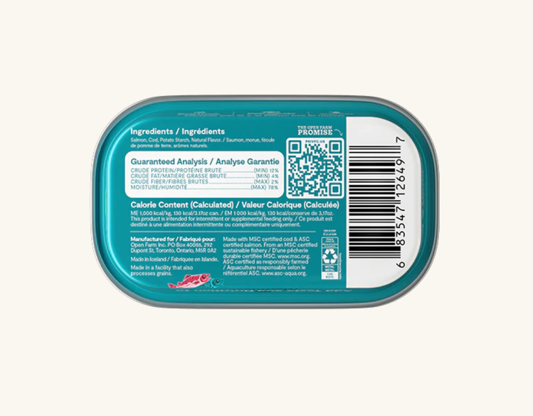 Open Farm Open Farm - Cat - Mousse - Salmon & Cod - 3oz