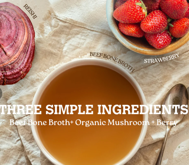 Charmy Charmy - Bone Broth - Reishi & Strawberry - 70g