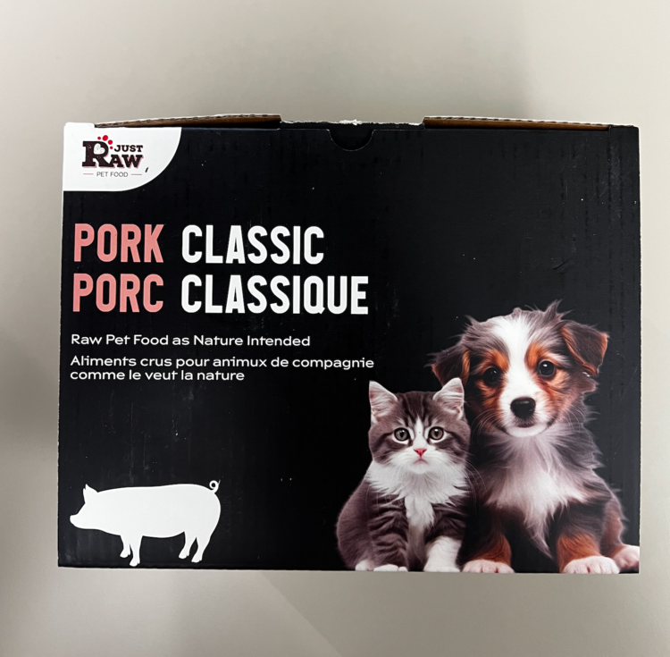 Just Raw Just Raw - Pork CLASSIC - 6LB