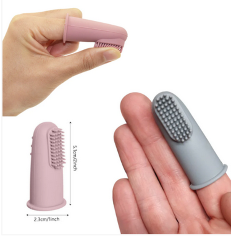 Wag & Bright Wag & Bright - Puppy Polisher - Finger Brush & Zip Travel Case